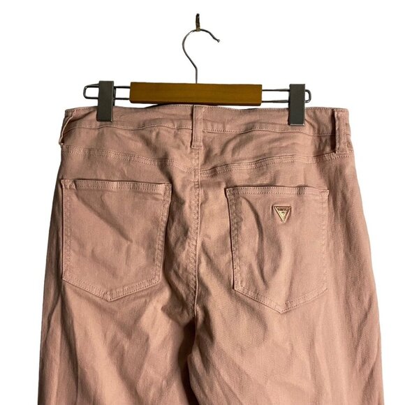 Guess Women's Pink Button-Fly High Waisted Denim Jeans - Picture 4 of 8